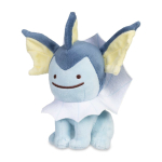 Authentic Pokemon center plush ditto transform Vaporeon +/- 16cm